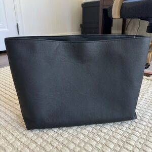Cuyana black leather tote insert